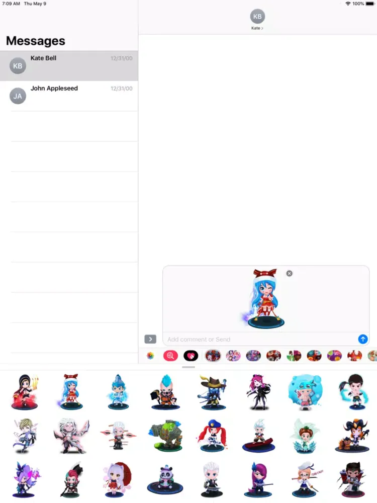 Anime super her Chibi Stickers iPad  Screenshots