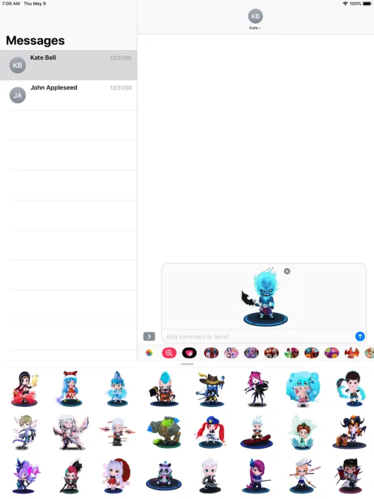 Anime super her Chibi Stickers iPad  Screenshots