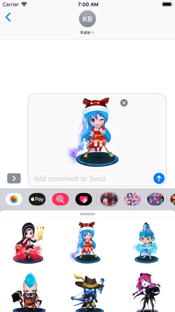 Anime super her Chibi Stickers Screenshots