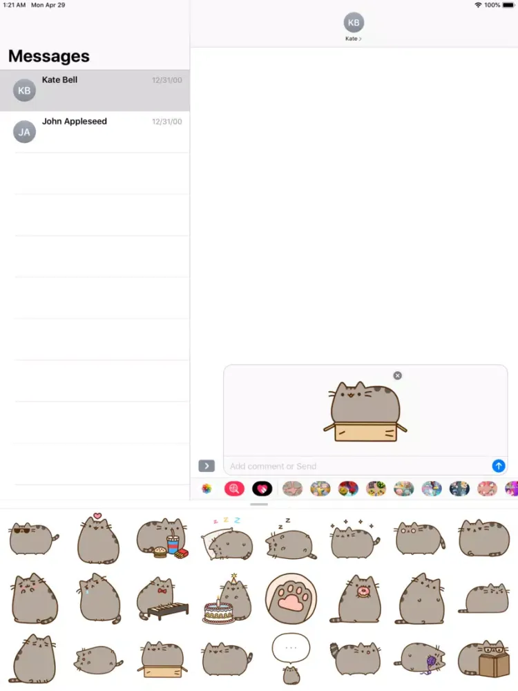 Cute Cat Kawaii Stickers HD iPad  Screenshots