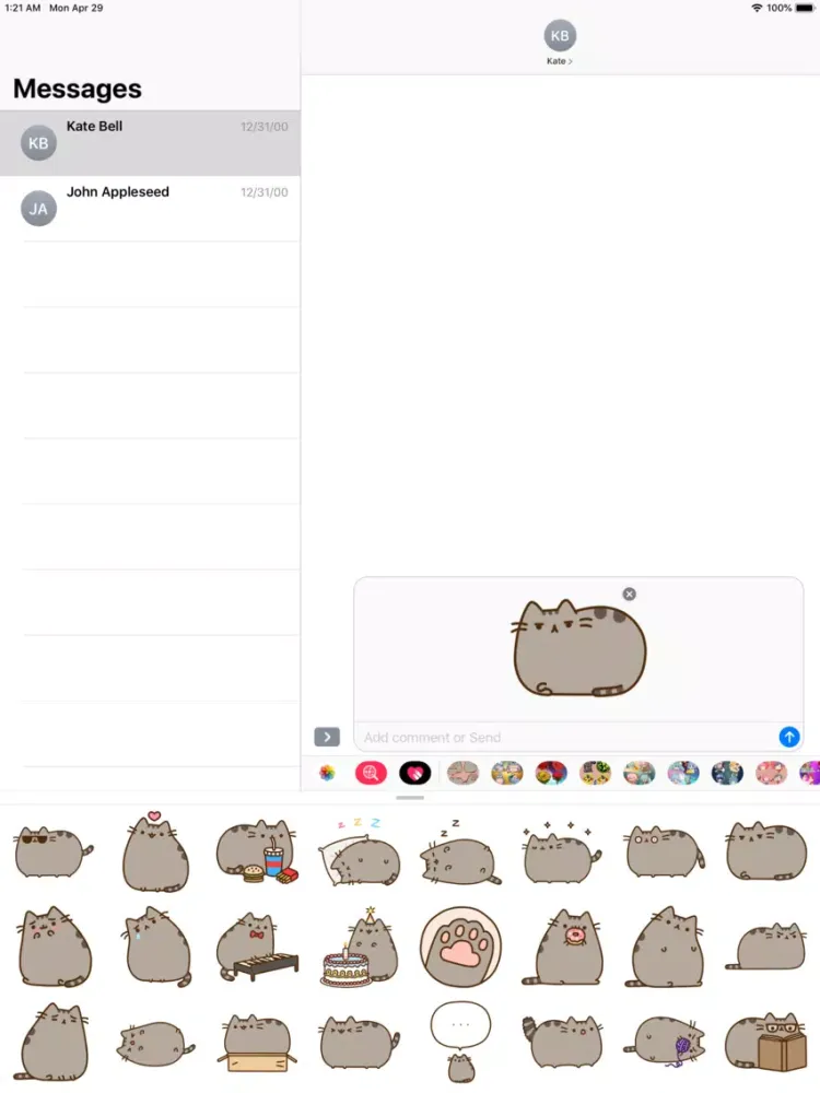 Cute Cat Kawaii Stickers HD iPad  Screenshots