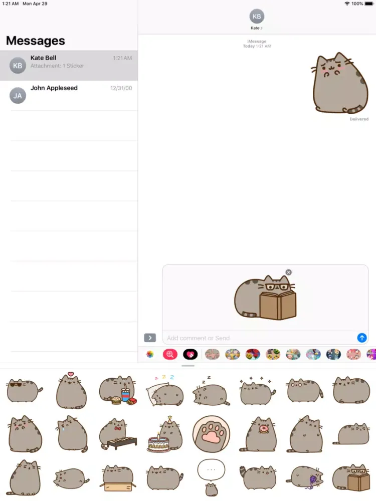 Cute Cat Kawaii Stickers HD iPad  Screenshots