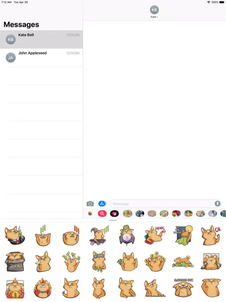 Capturas de tela do Cute Dog Stickers HD iPad 