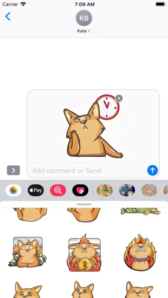 Capturas de tela do Cute Dog Stickers HD
