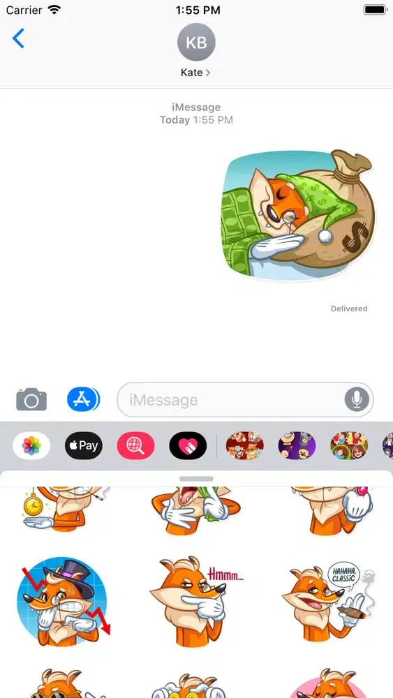 تصاویر Rich Fox Stickers