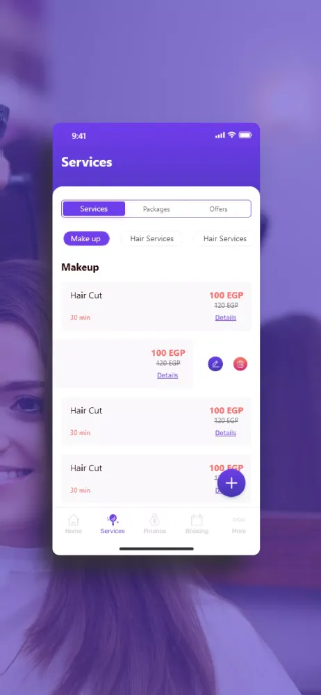 Capturas de pantalla de Glamera for businesses