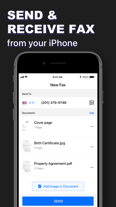 Fax from iPhone - Scan & Send Screenshots