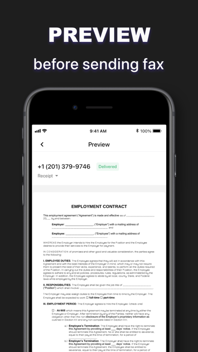 Fax from iPhone - Scan & Send Screenshots