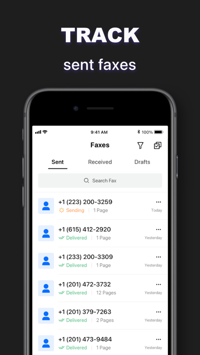 Fax from iPhone - Scan & Send Screenshots
