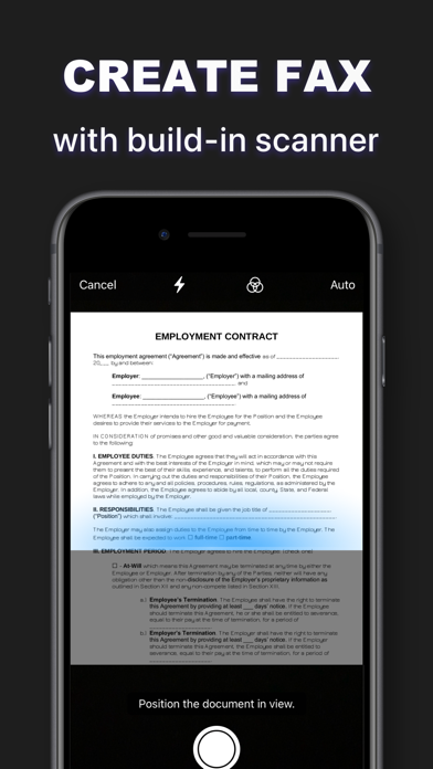 Fax from iPhone - Scan & Send Screenshots