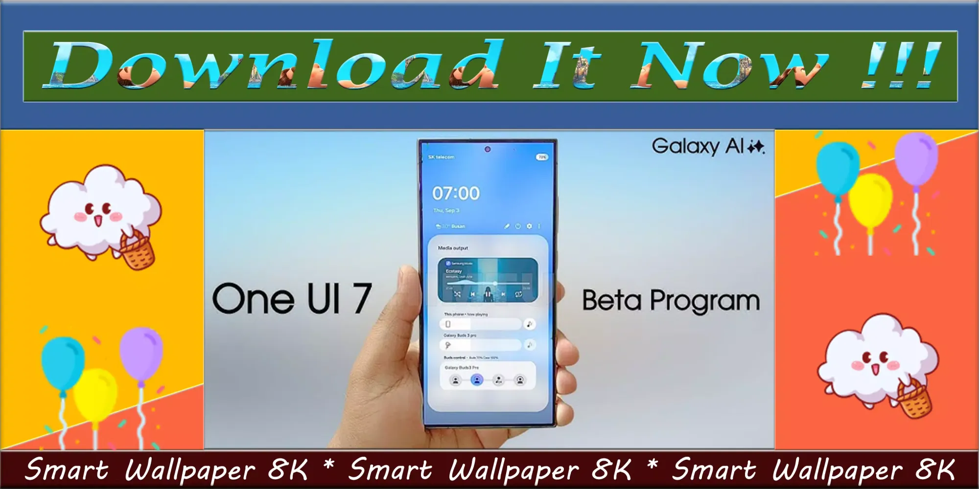 Capturas de pantalla de One UI 7 Wallpaper