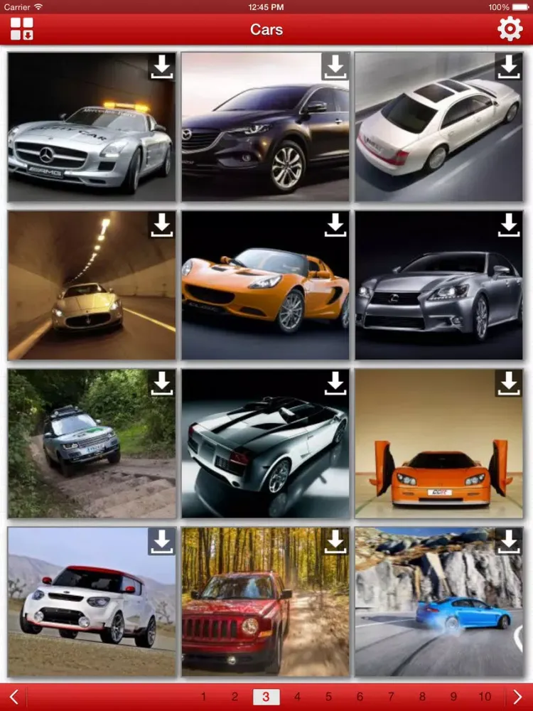Cars HD Wallpaper iPad 应用截图