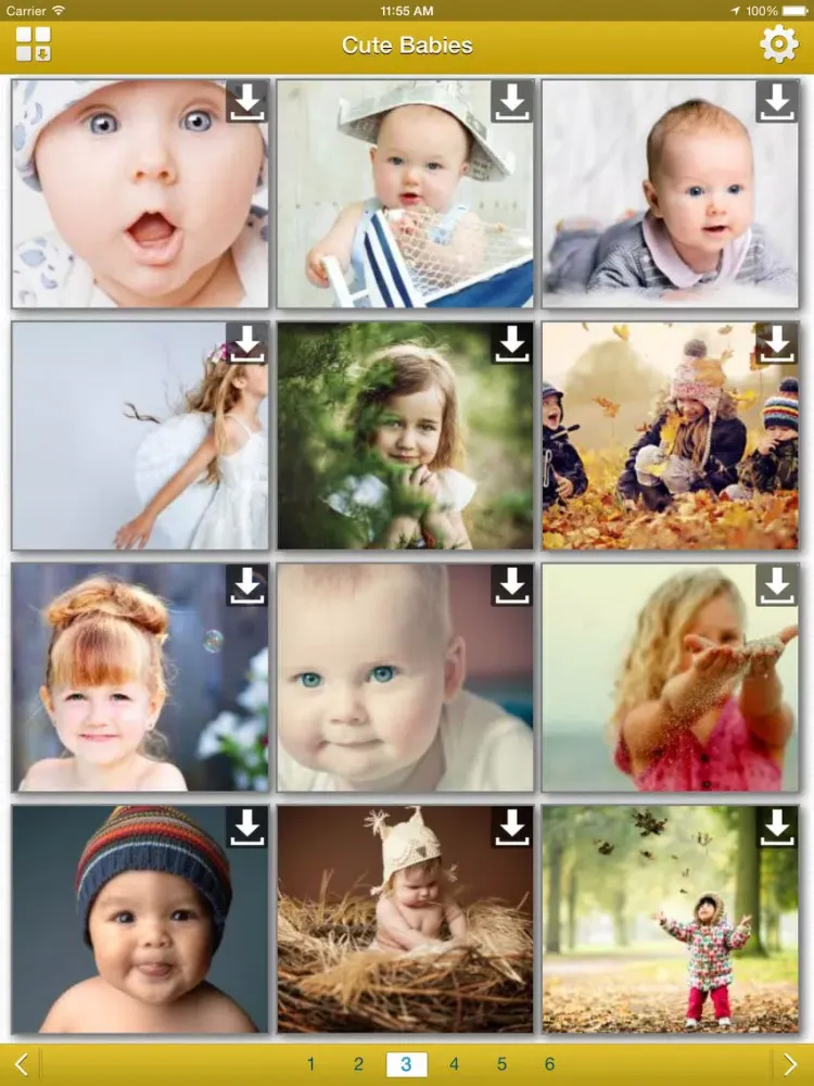 Cute Babies HD Wallpapers iPad  स्क्रीनशॉट