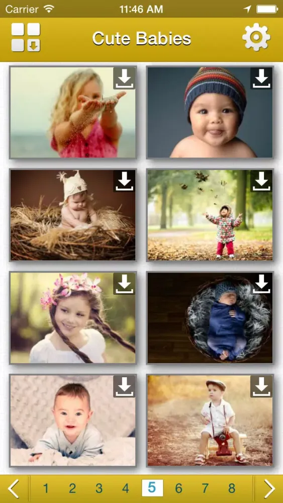 Cute Babies HD Wallpapers स्क्रीनशॉट