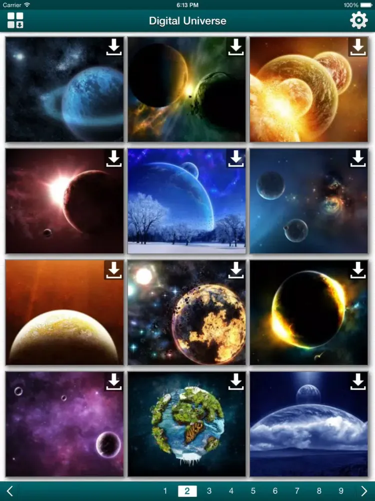 Digital Universe HD Wallpapers iPad 应用截图
