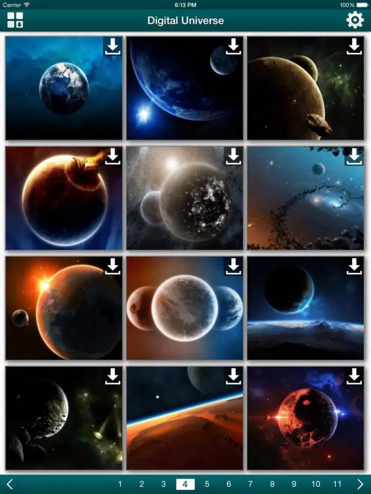Digital Universe HD Wallpapers iPad 应用截图
