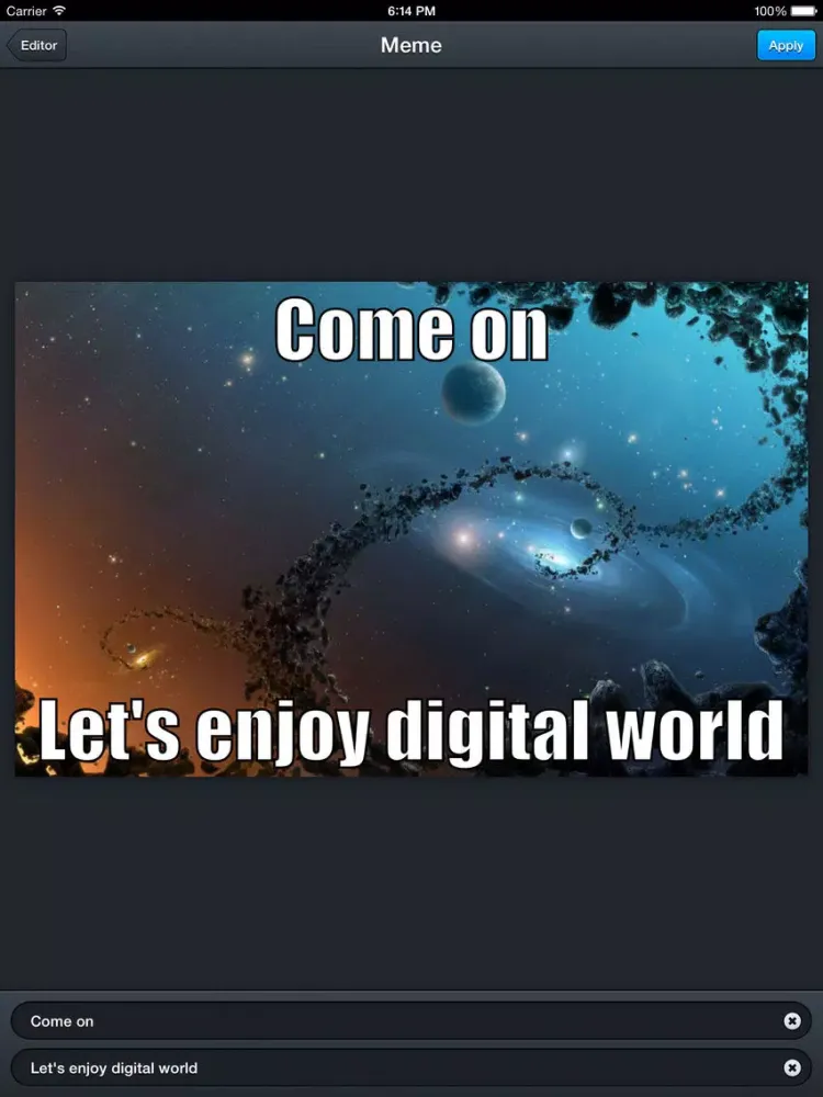 Digital Universe HD Wallpapers iPad 应用截图