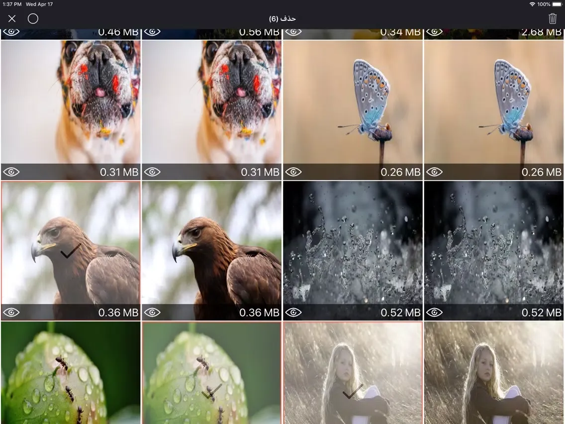 Скриншоты Delete photo حدف الصور-الفيديو iPad 
