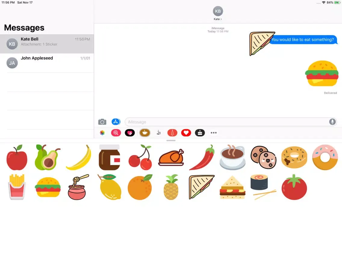 Скриншоты Food Stickers ملصقات الأكل iPad 