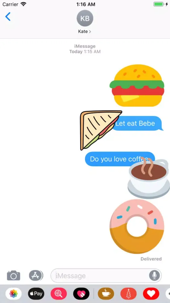 Скриншоты Food Stickers ملصقات الأكل