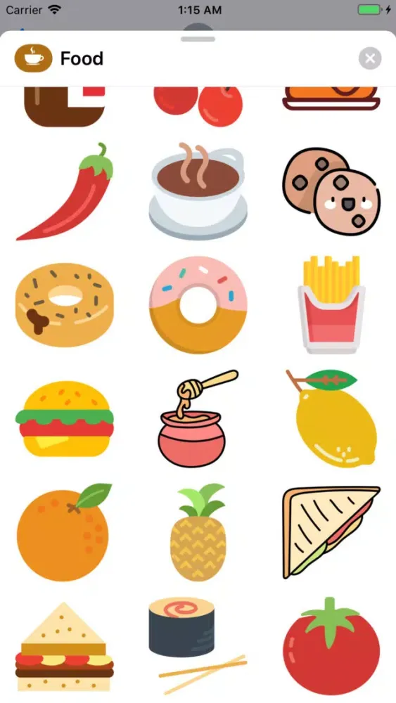 Скриншоты Food Stickers ملصقات الأكل