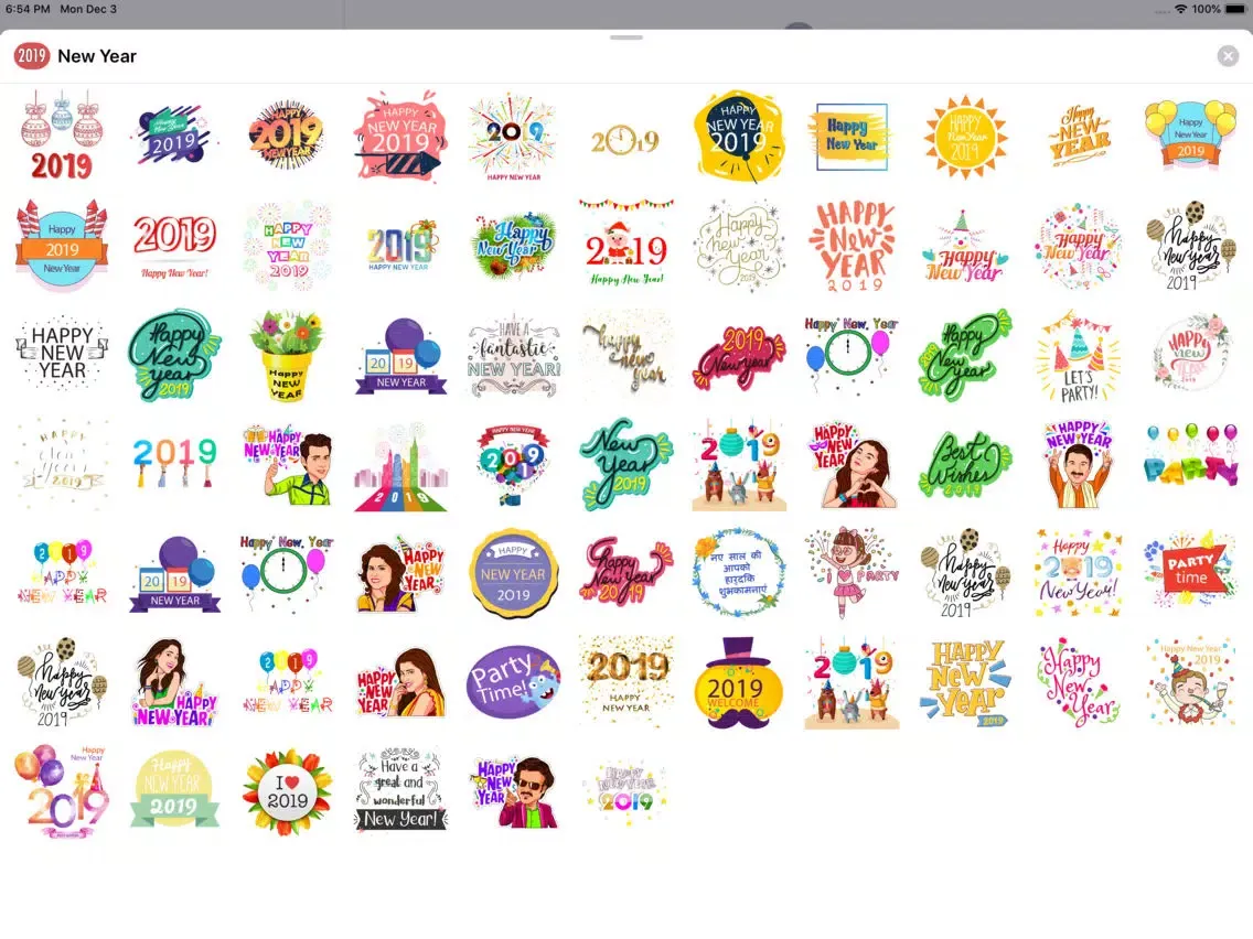 Happy new year 2019 تهاني سنة iPad  Ekran Görüntüleri