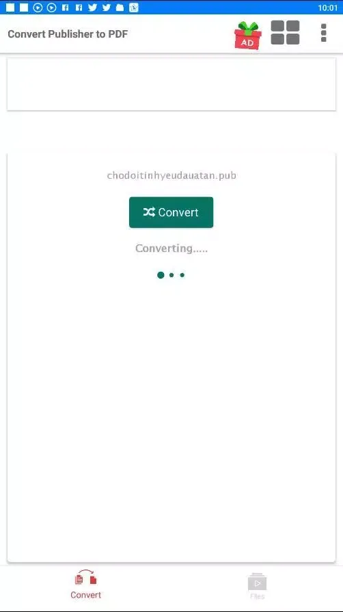 Tangkapan layar PUB to PDF Converter
