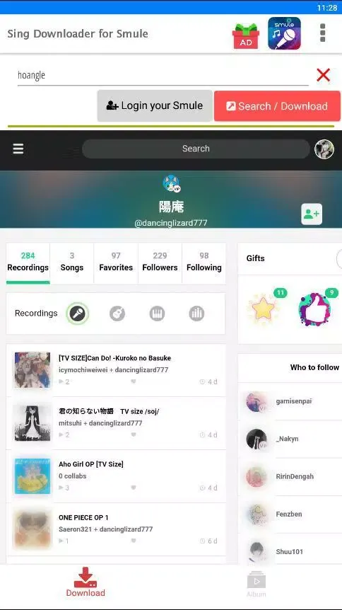 Song Downloader for Smule Screenshots