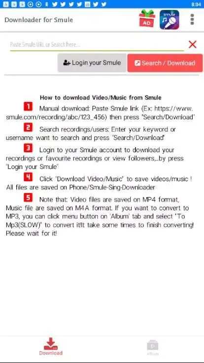 Song Downloader for Smule Screenshots