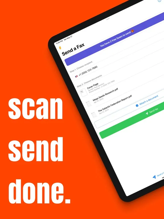 #FAX from iPhone: free sending iPad  स्क्रीनशॉट