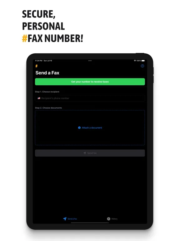 #FAX from iPhone: free sending iPad  स्क्रीनशॉट