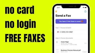 #FAX from iPhone: free sending स्क्रीनशॉट