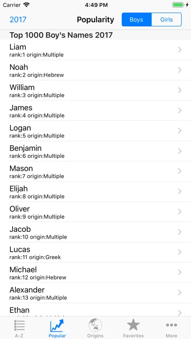 Baby Names Generator Pro+應用截圖
