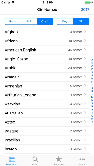 Скриншоты Easy Baby Names+