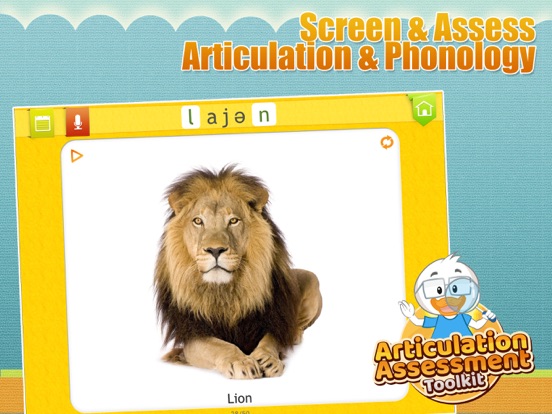 Capturas de tela do Articulation Assessment ToolKt iPad 