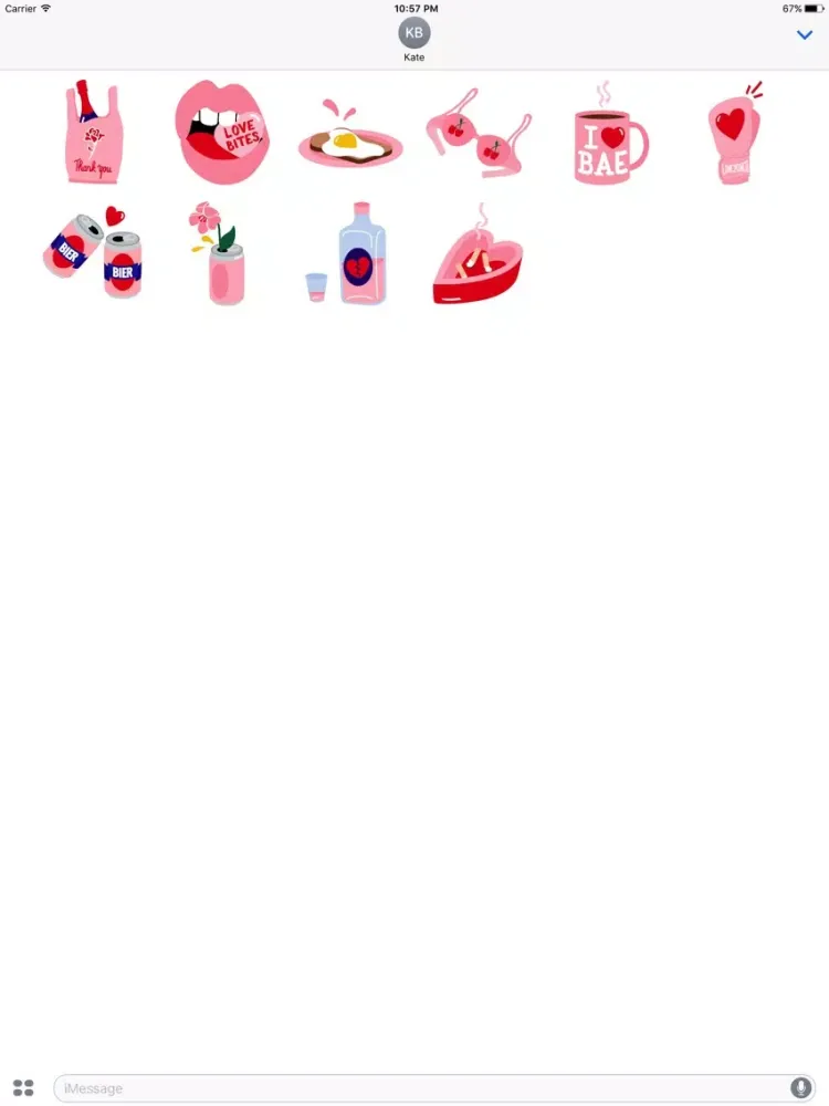 Tangkapan skrin Sticky Sandy Love Pack iPad 