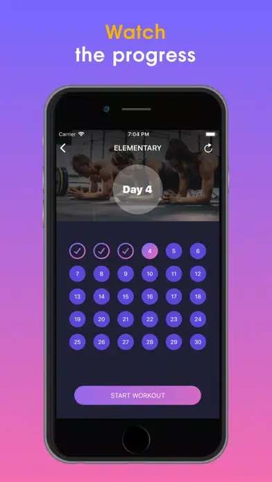 Tangkapan skrin Plank - 30 Days Challenge