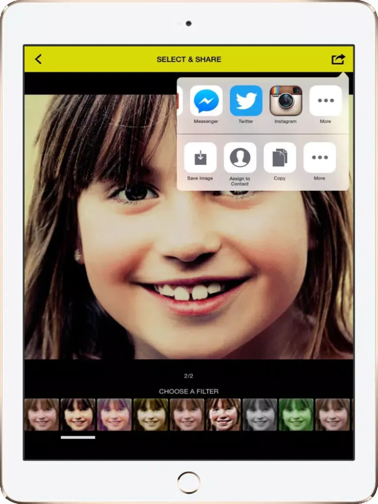 Tangkapan skrin Smile Selfie Cam with Filters - Automatically takes pics as you smile iPad 