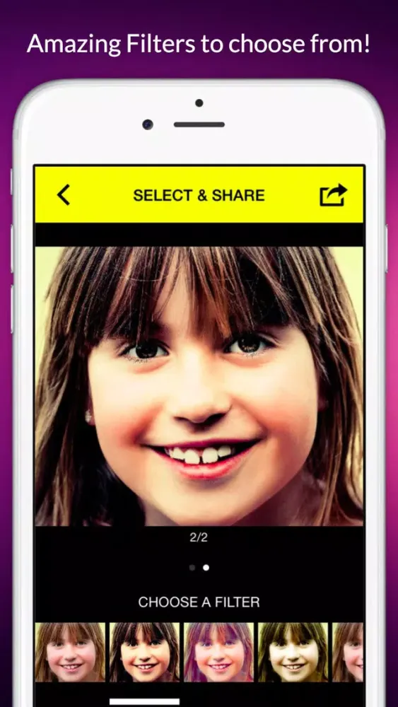 Tangkapan skrin Smile Selfie Cam with Filters - Automatically takes pics as you smile