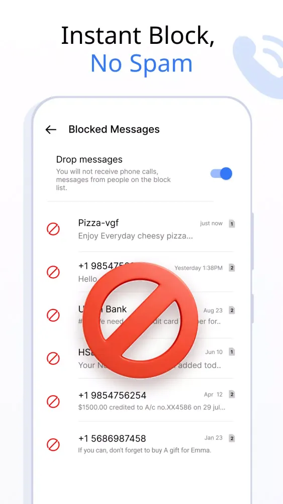 Tangkapan layar Messages: SMS Messaging