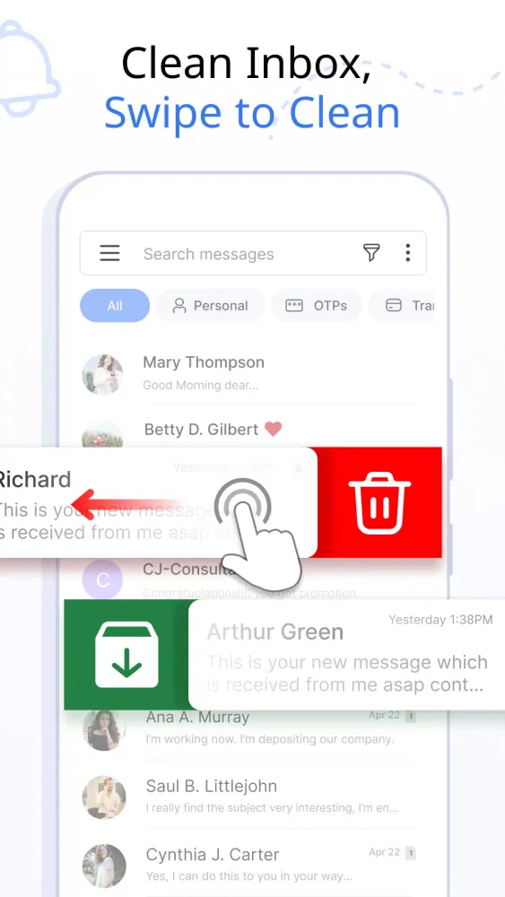 Tangkapan layar Messages: SMS Messaging
