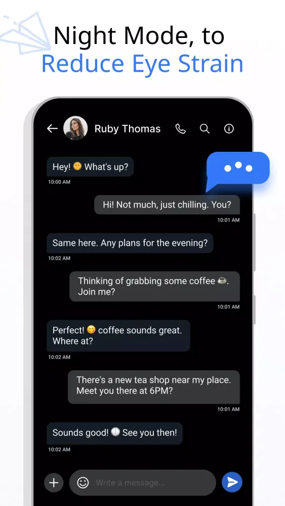 Tangkapan layar Messages: SMS Messaging