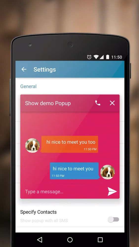 Popup SMS স্ক্রিনশট