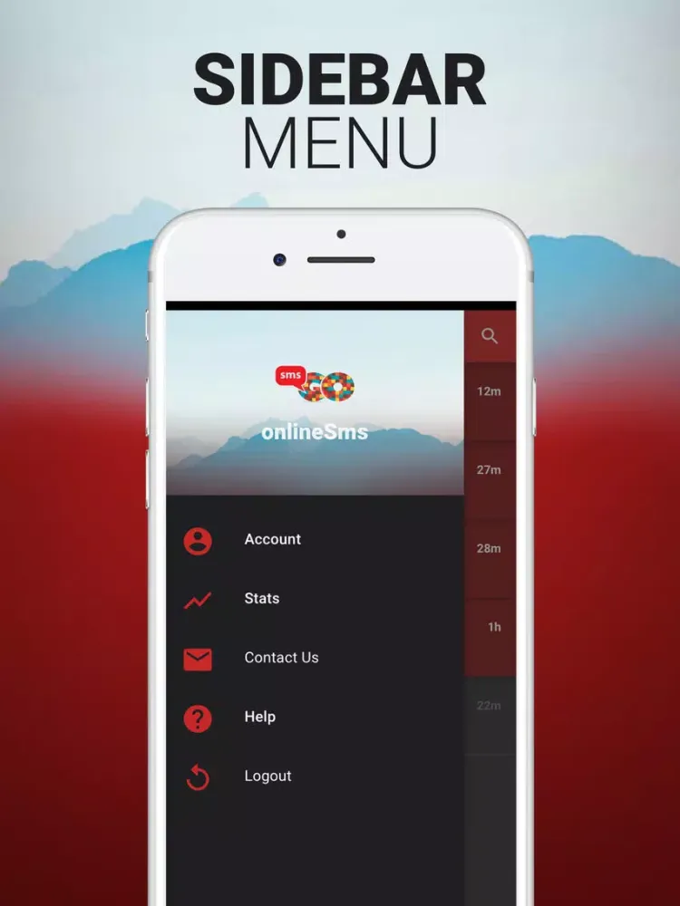 Ảnh chụp màn hình của SMS GO iPad 