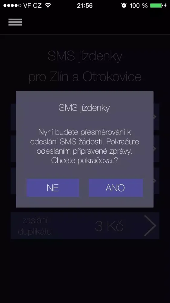 SMS jízdenky pro Zlín a Otrokovice Screenshots