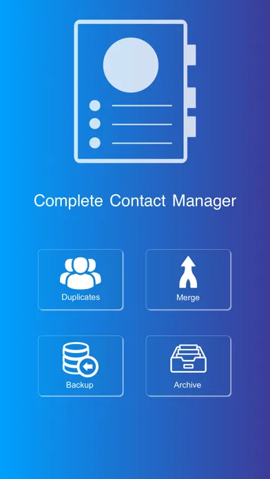 Tangkapan layar Contact Backup & Duplicates