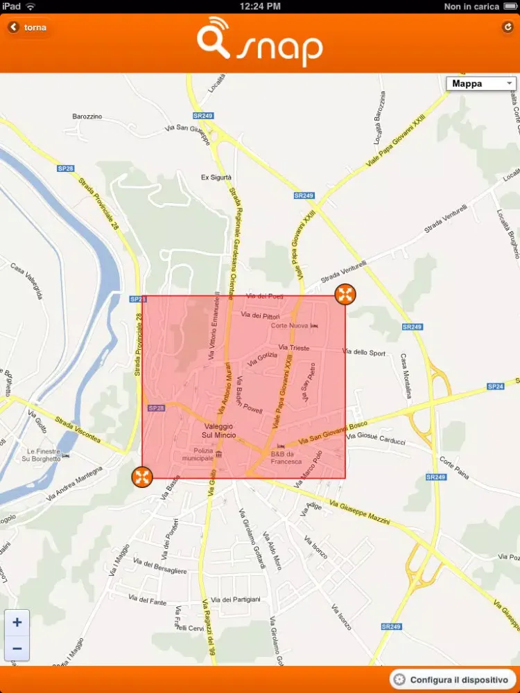 Tangkapan layar Snap Tracker iPad 