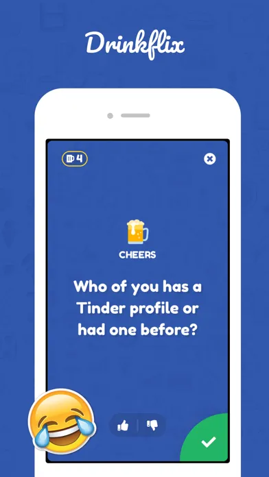 Drinkflix drinking game سکرین شاٹس
