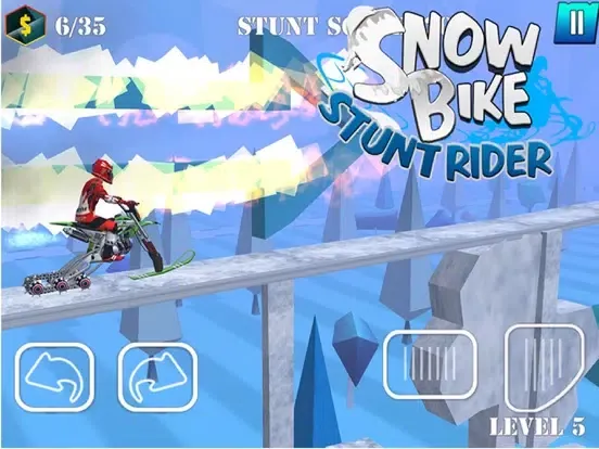 Snow Bike Stunt Rider iPad  স্ক্রিনশট