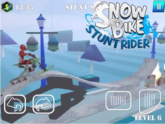 Snow Bike Stunt Rider iPad  স্ক্রিনশট